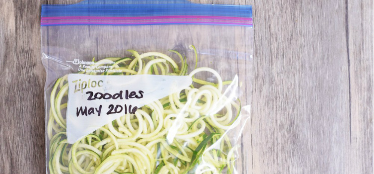 How to store them freeze zucchini noodles